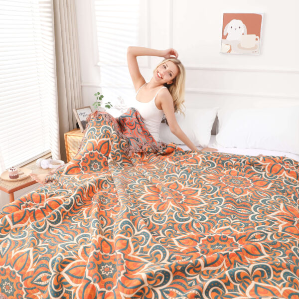 Boho Bed Throw Blanket